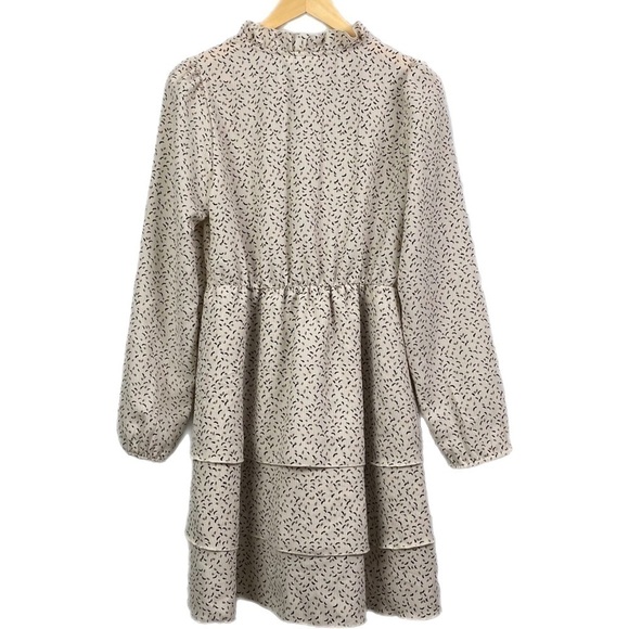 NEW | AWARE BY VERO MODA Kanya V-Neck Long Sleeve Minidress Size X-Small - Picture 10 of 12